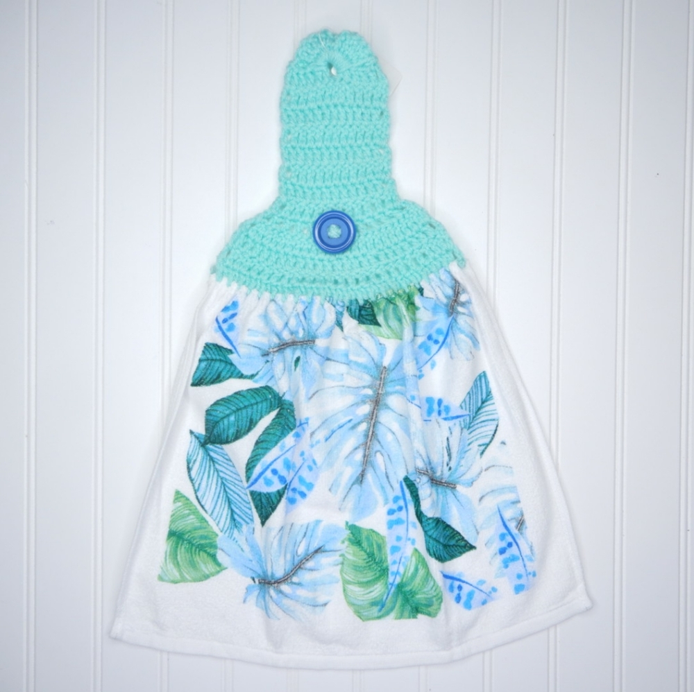Tropical Crochet Top Towel